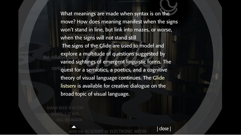 gallery image of Glide: An Interactive Exploration in Visual Language