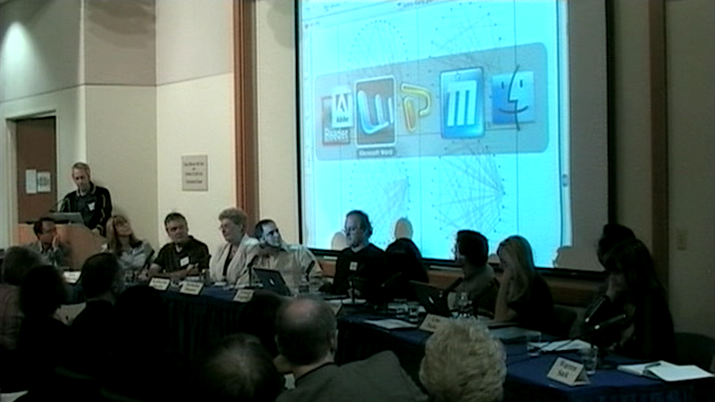 gallery image of Transliteracies 2005. Conversation Roundtable 2: Reading and Media