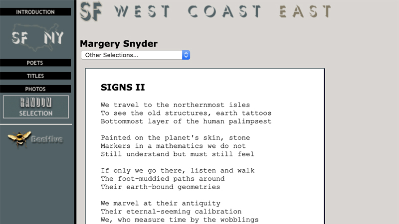 gallery image of NY/SF Poetry Collection: Signs II