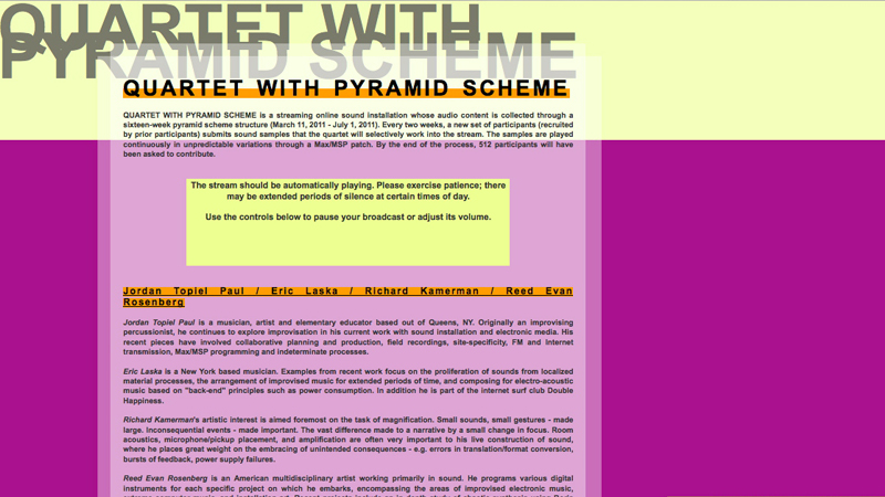 gallery image of Quartet with Pyramid Scheme