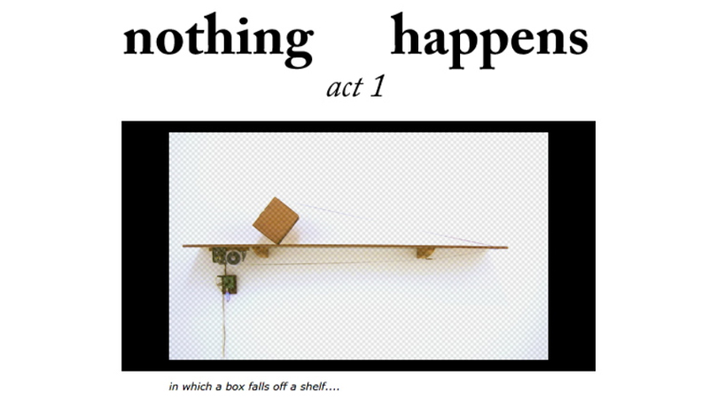 gallery image of Nothing Happens: a performance in three acts