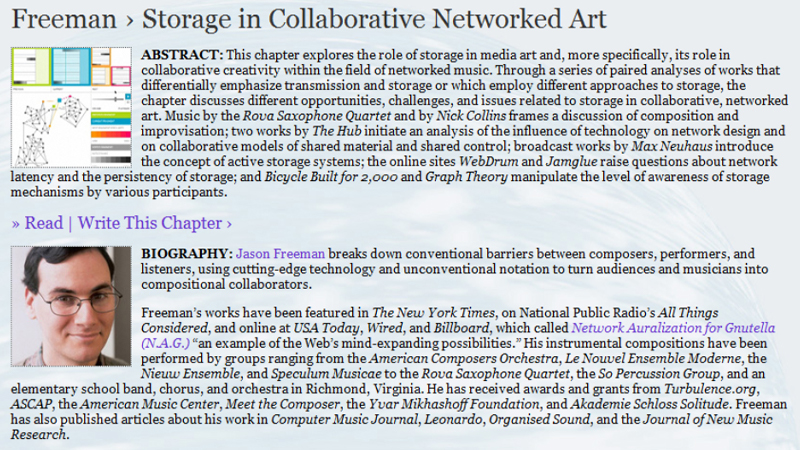gallery image of Storage in Collaborative Networked Art