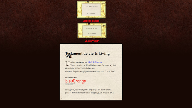 gallery image of Living Will - Testament de Vie