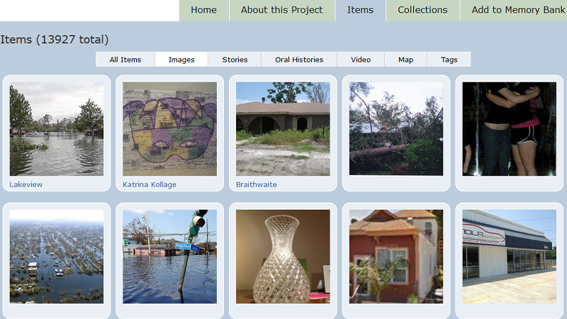 gallery image of Hurricane Digital Memory Bank: Preserving the Stories of Katrina, Rita, and Wilma