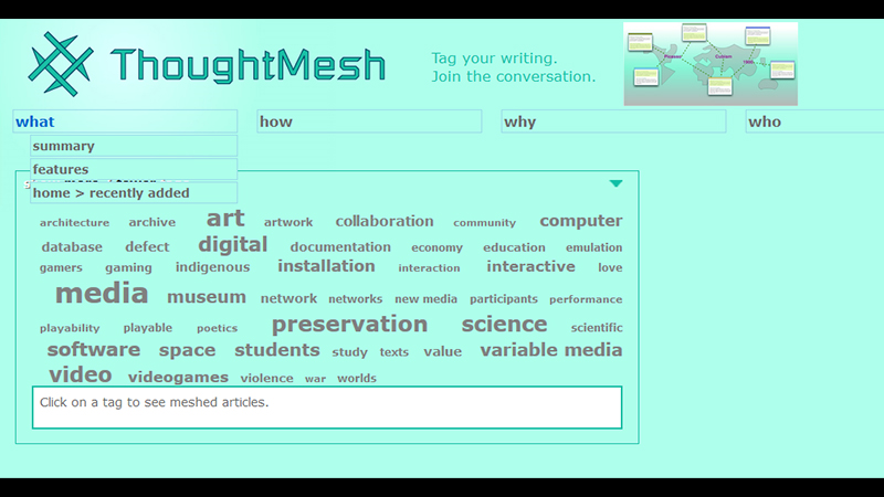 gallery image of ThoughtMesh: Tag your writing. Join the conversation.