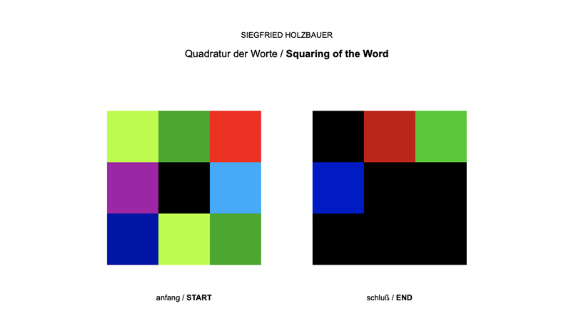 gallery image of Quadratur der Worte / Squaring of the Word