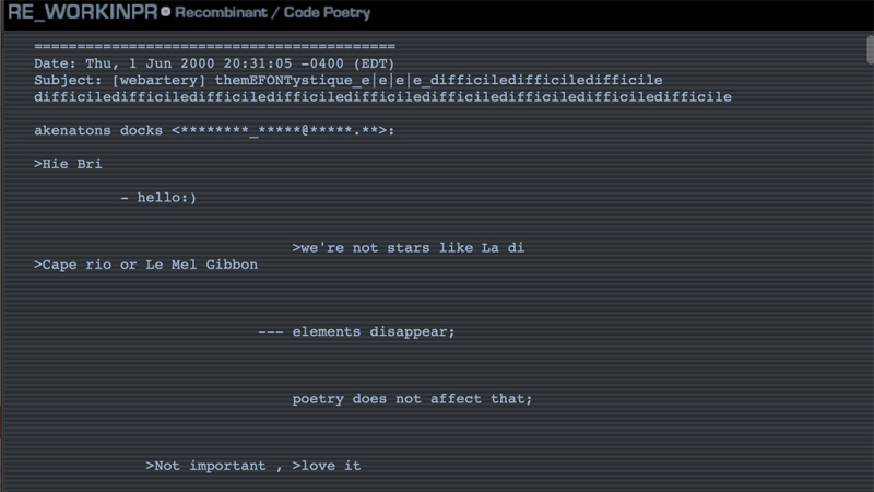 gallery image of Recombinant / Code Poetry