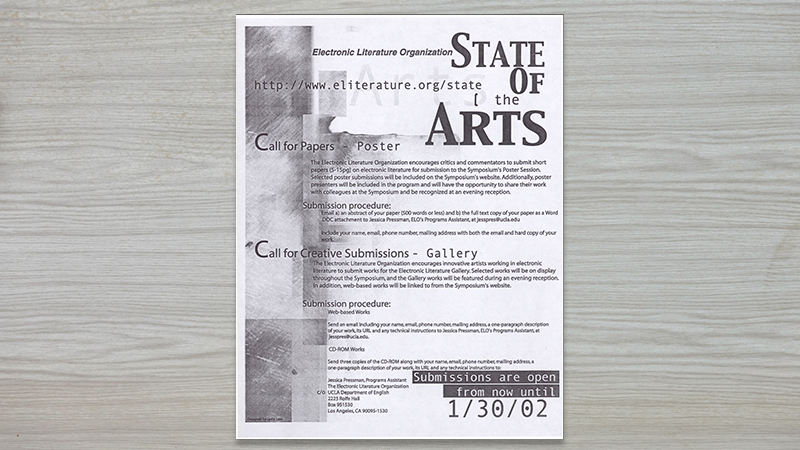 gallery image of State of the Arts Call and Poster