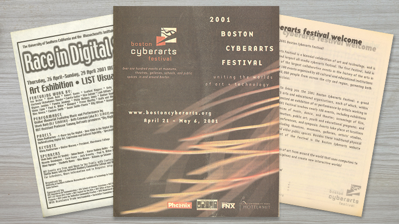 gallery image of 2001 Boston Cyberarts Festival Program
