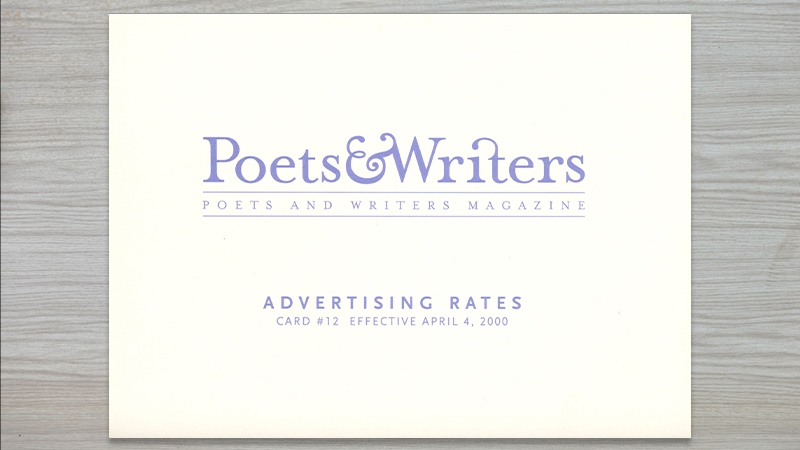 gallery image of Poets & Writers Advertising Card