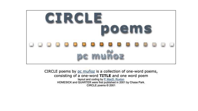gallery image of CIRCLE poems