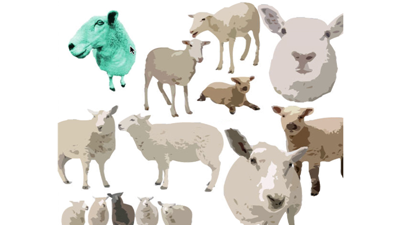 gallery image of Sheep's Parade - Lisa Hutton's Collection