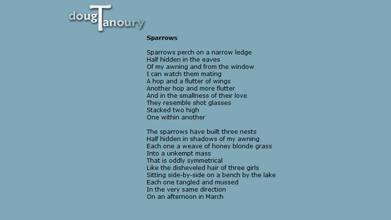 gallery image of Sparrow and Other Poems