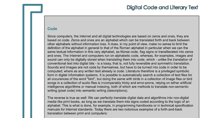 gallery image of Digital Code and Literary Text