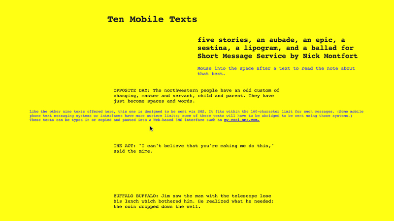 gallery image of Ten Mobile Texts