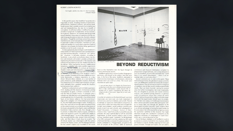 gallery image of Beyond Reductivism: The Work of Alan Sondheim