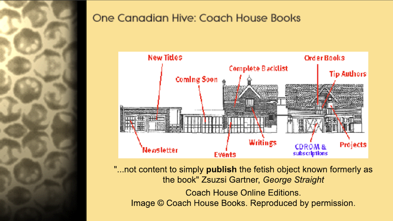 gallery image of One Canadian Hive: Coach House Books