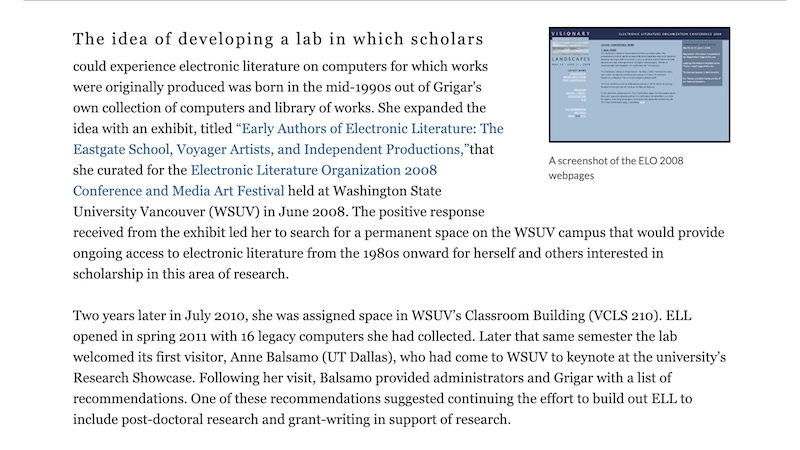 gallery image of Rebooting Electronic Literature, Volume 1 Chapter 1: Introduction