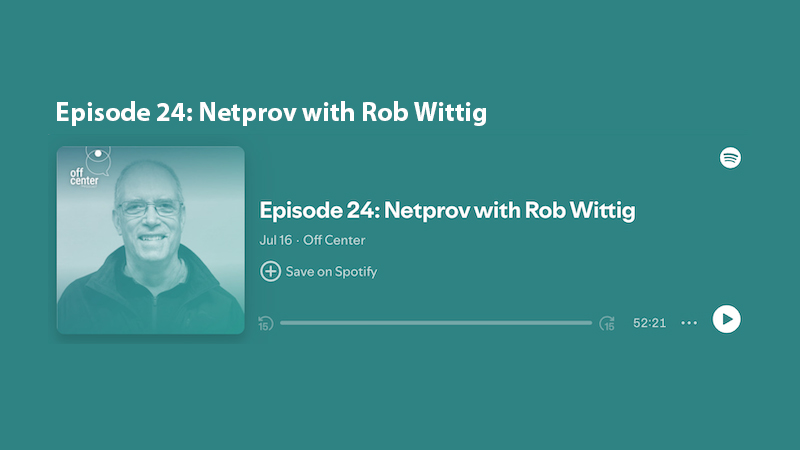 gallery image of Off Center, Season 2 Episode 24: Netprov with Rob Wittig