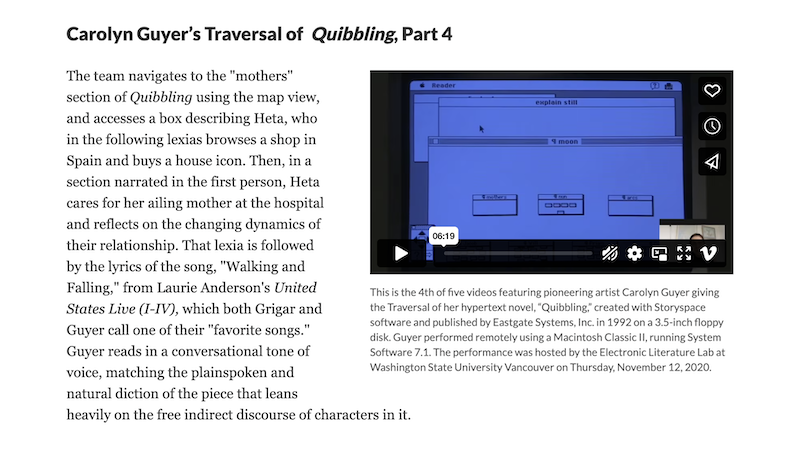 gallery image of Rebooting Electronic Literature, Volume 4 Chapter 5: Carolyn Guyer's 