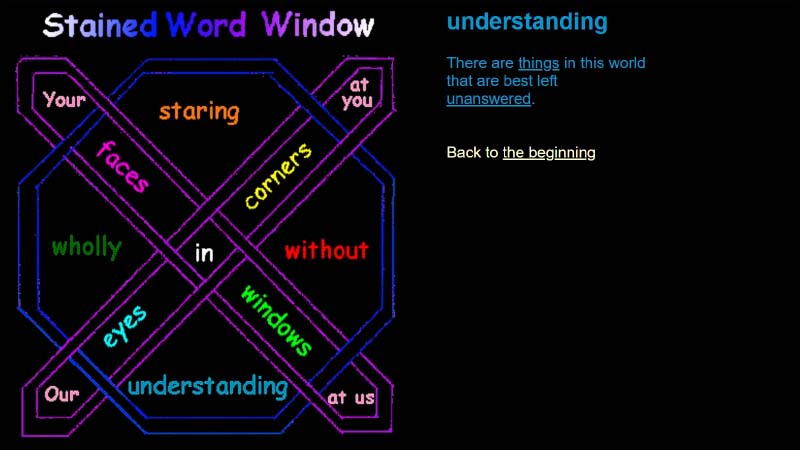 gallery image of Stained Word Window