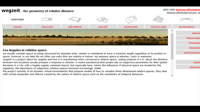 gallery image of Wegzeit: The Geometry of Relative Distance