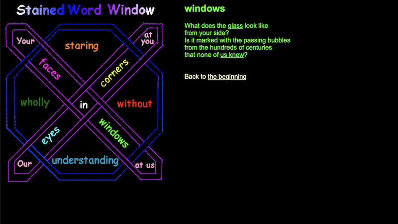 gallery image of Stained Word Window