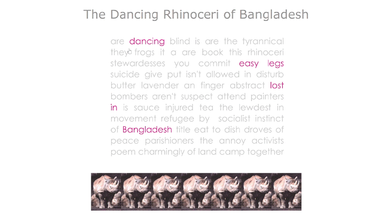 gallery image of The Dancing Rhinoceri of Bangladesh
