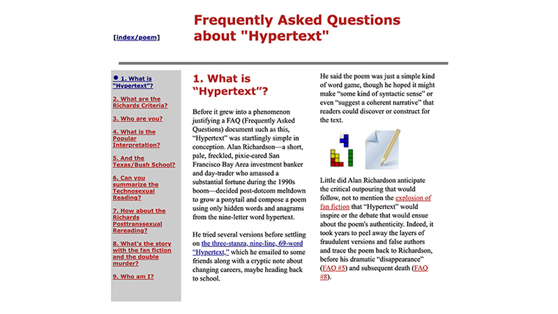 gallery image of Frequently Asked Questions about “Hypertext”