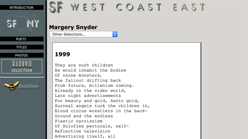 gallery image of NY/SF Poetry Collection : 1999