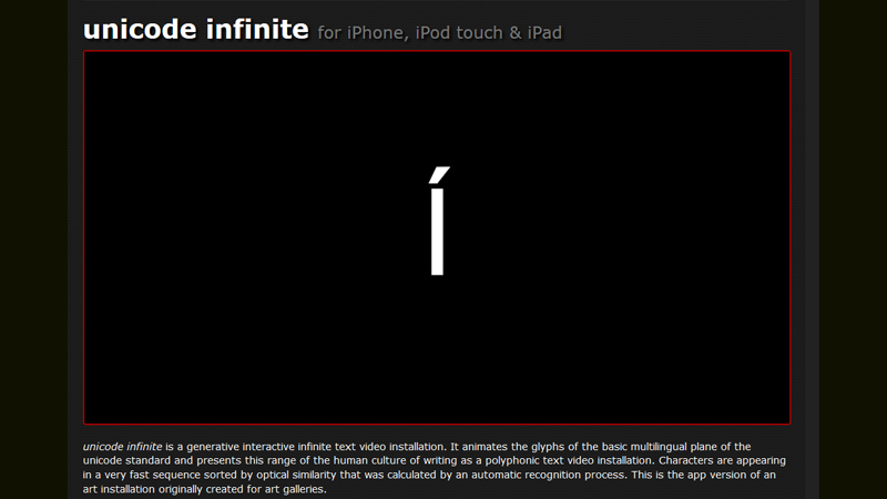 gallery image of Unicode Infinite