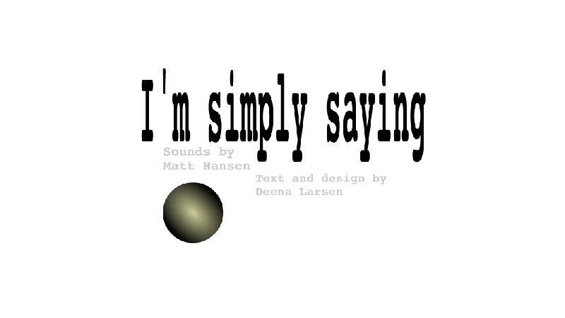 gallery image of I'm Simply Saying