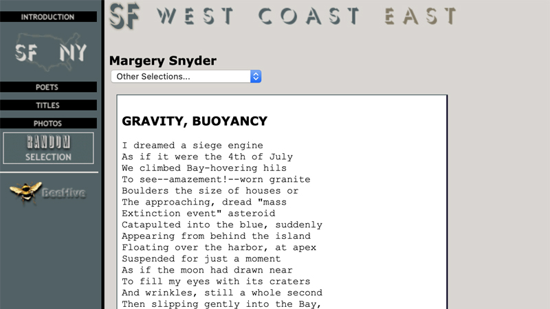 gallery image of NY/SF Poetry Collection: Gravity, Buoyancy