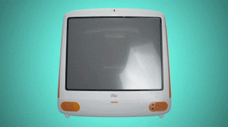 A 3D model of an iMac G3