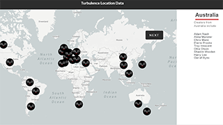 A map data visualization of the Turbulence Collection